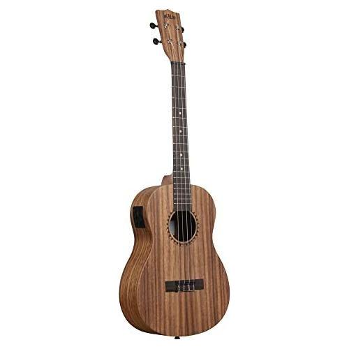 Kala Brand Music Co. Teak Collection, 4-String Ukulele, Natural, Baritone (KA