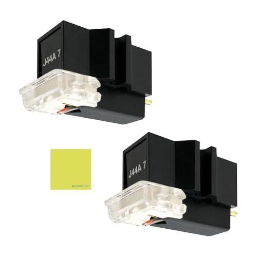 Jico J-AAC0063 J44A 7 DJ Improved Nude Cartridge 2-Pack Bundle w/Liquid Audio Polishing Cloth