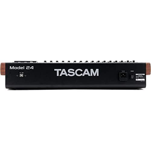 Tascam Model 24 24-track Multi-Track, Live Mixer and Recording Studio, Analog Mixer, Digital Recorder, USB Audio Interface