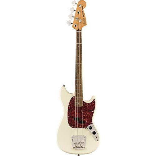 Squier Classic Vibe 60s Mustang Bass, Olympic White, Laurel Fingerboard