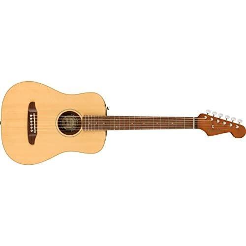 Fender Redondo Mini Acoustic Guitar, Sunburst, Maple Fingerboard, with Gig Bag