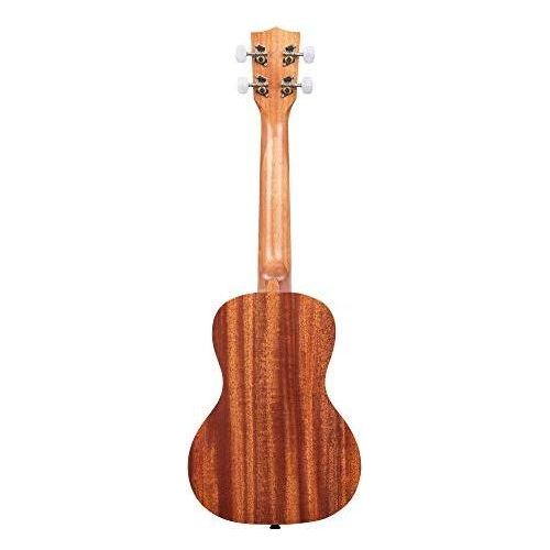 Kala Brand Music 15C Satin Mahogany Concert Ukulele Bundle with Bag, Tuner, Strap, and Strings (KA-15C-BNDL2006), Light Mahogany Stain