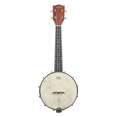 Kala Brand Music Co. Natural Mahogany Satin Concert Banjo Ukulele - Banjolele (KA-BNJ-MHG-C)