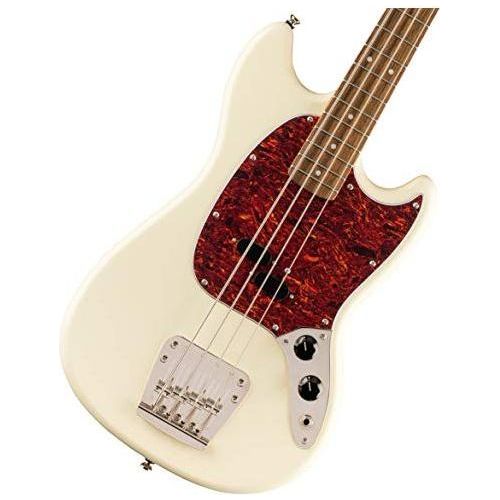 Squier Classic Vibe 60s Mustang Bass, Olympic White, Laurel Fingerboard