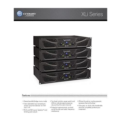 Crown XLi3500 Two-channel, 1350-Watt at 4? Power Amplifier