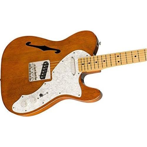 Squier Classic Vibe 60s Thinline Telecaster Electric Guitar, Natural, Maple Fingerboard