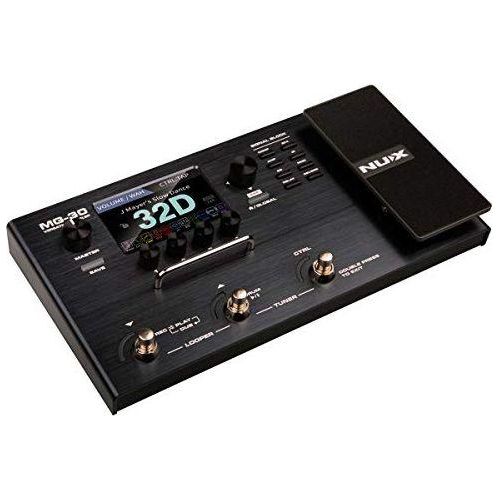 NUX MG-30 Guitar Multi-Effects Pedal Guitar/Bass/Acoustic Amp Modeling Processor, IR Loader, White-Box Algorithm, EFX Routing, 4'' Color LCD, NMP-2 Footswitch Included