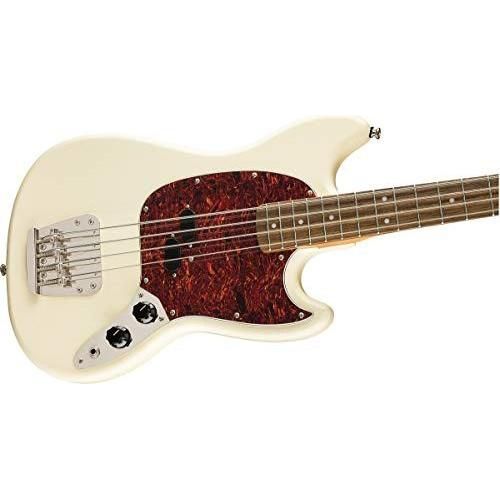 Squier Classic Vibe 60s Mustang Bass, Olympic White, Laurel Fingerboard