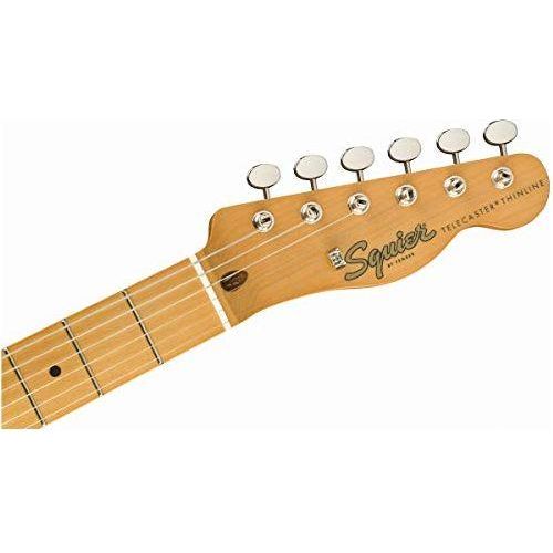 Squier Classic Vibe 60s Thinline Telecaster Electric Guitar, Natural, Maple Fingerboard