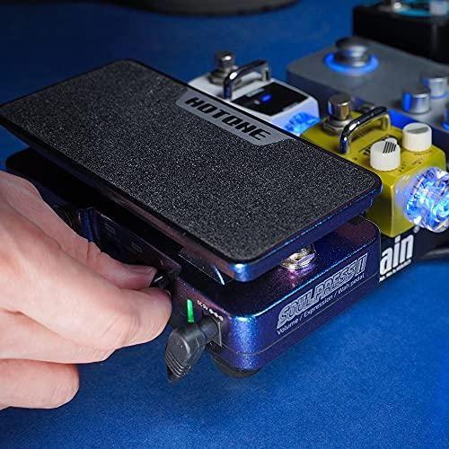 Hotone Wah Active Volume Passive Expression Guitar Effects Pedal Switchable Soul Press II 4 in 1 with Visible Guitar Effects Pedal