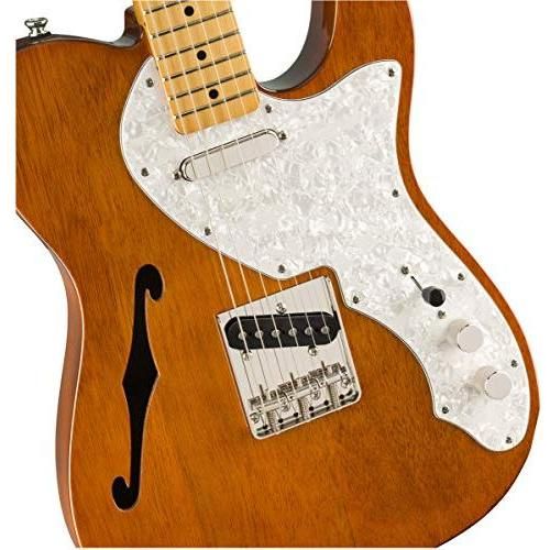 Squier Classic Vibe 60s Thinline Telecaster Electric Guitar, Natural, Maple Fingerboard