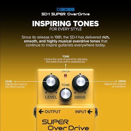 BOSS WAZA Craft Super Overdrive Guitar Pedal (SD-1W)