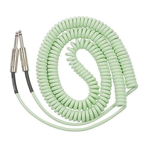 Lava Retro Coil 20-Foot Silent Instrument Cable Straight-Straight Assorted Colors Surf Green