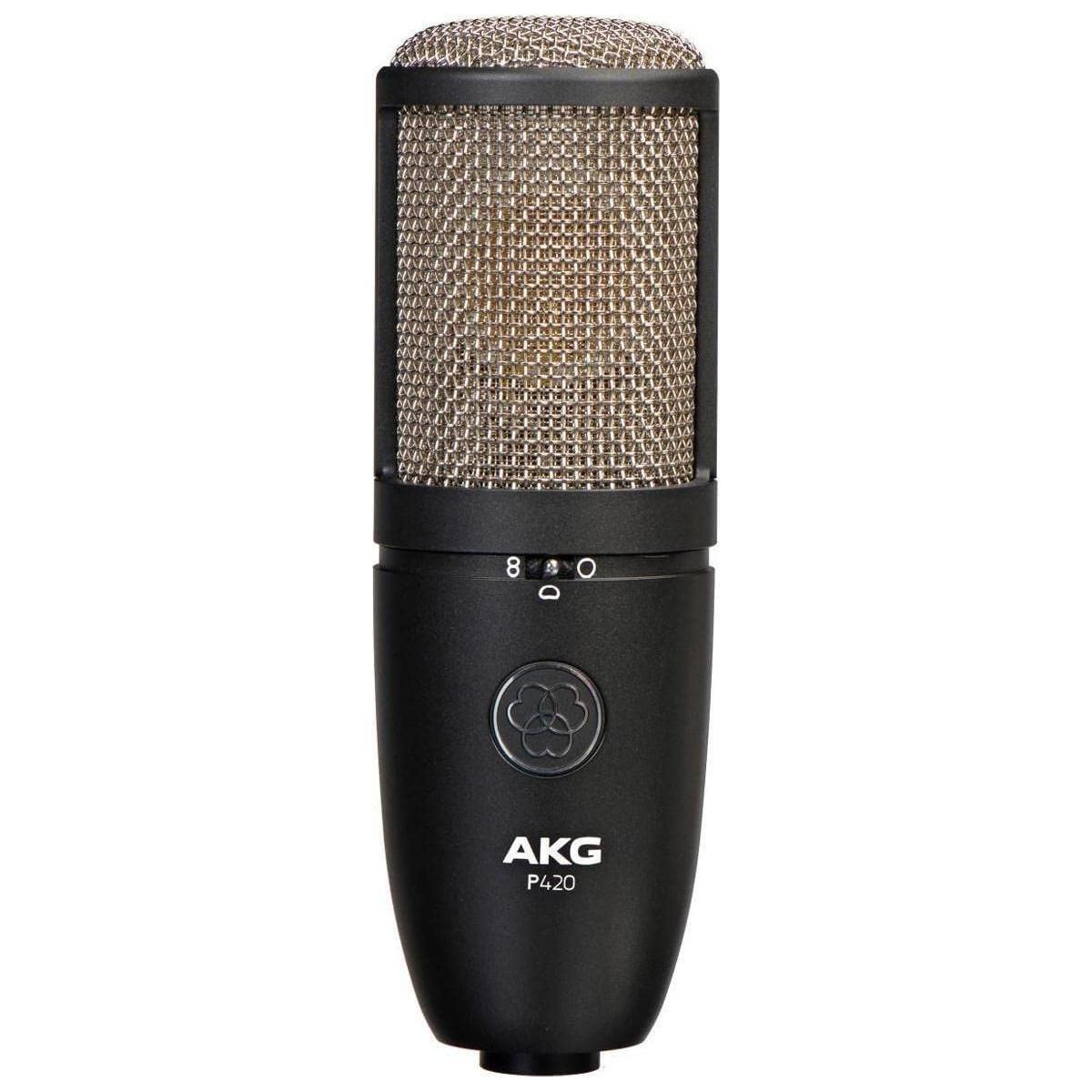 AKG Pro Audio P420 Dual Capsule Condenser Microphone, Black (3101H00430)