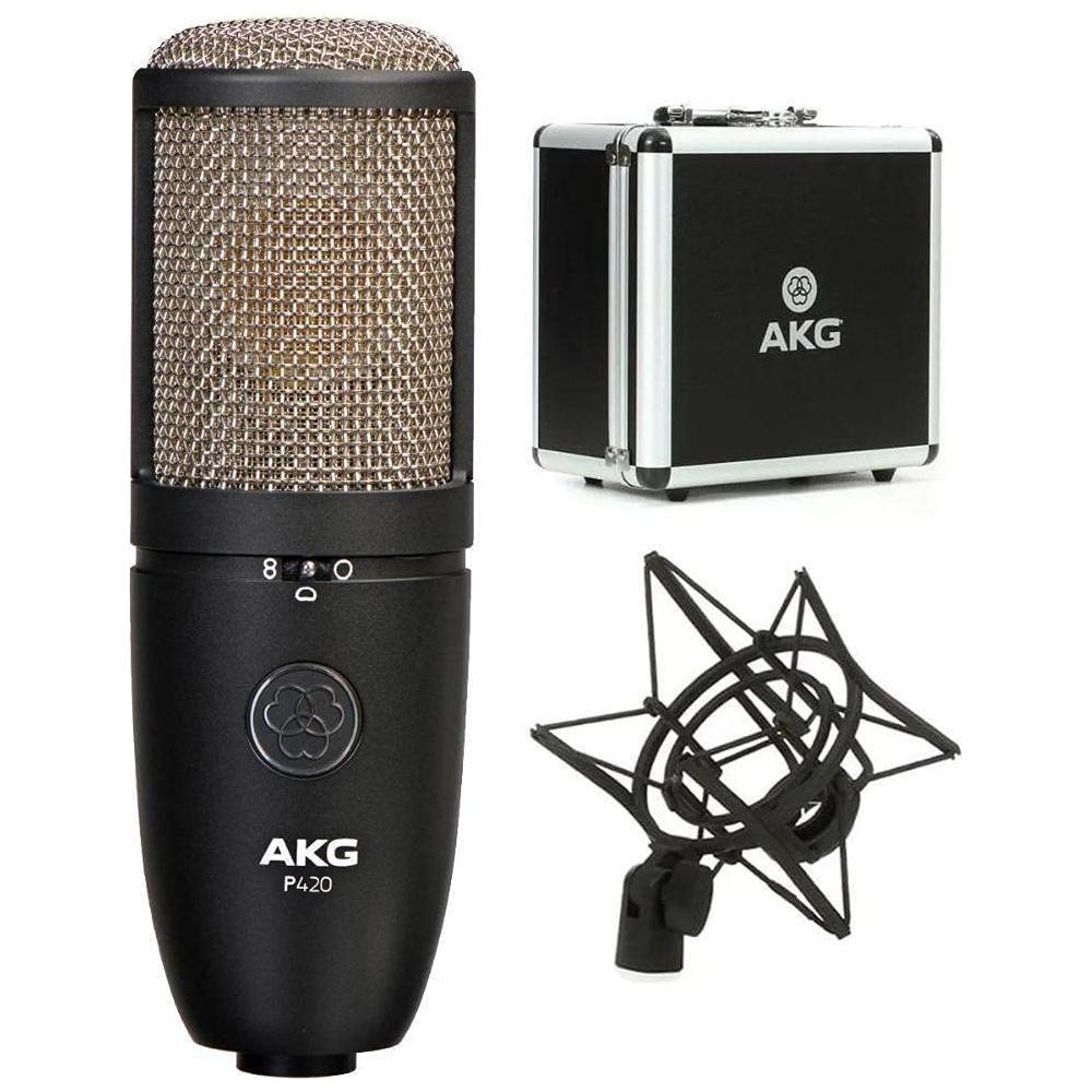 AKG Pro Audio P420 Dual Capsule Condenser Microphone, Black (3101H00430)