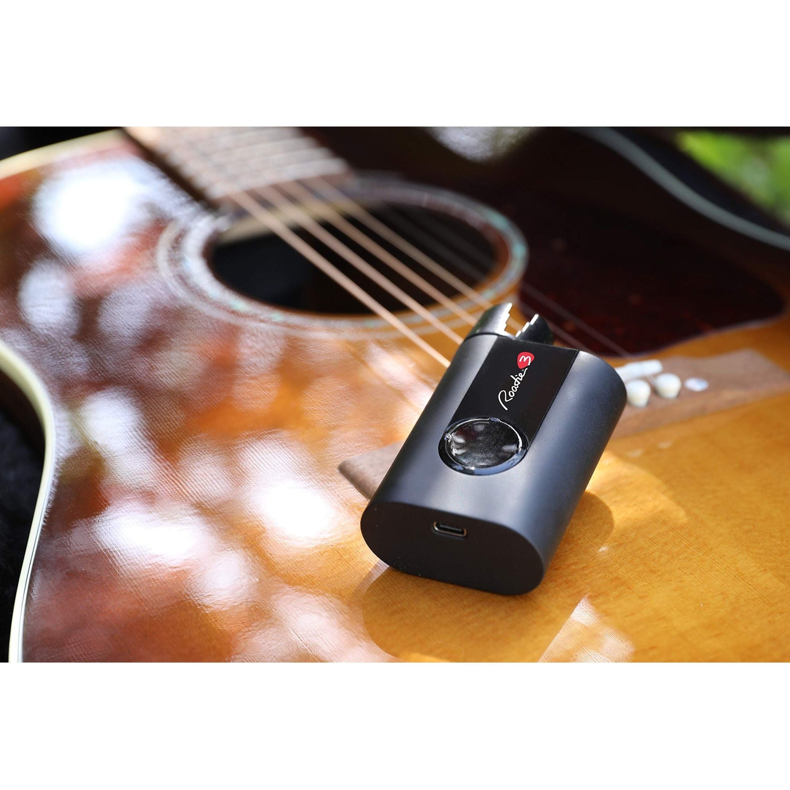 ROADIE 3 | Smart Automatic Guitar Tuner, Metronome & String Winder | For Electric Guitars, Acoustic Guitars, 12-String Guitars, Ukulele, Banjo, Mandolin | 100+ Alternate Tunings